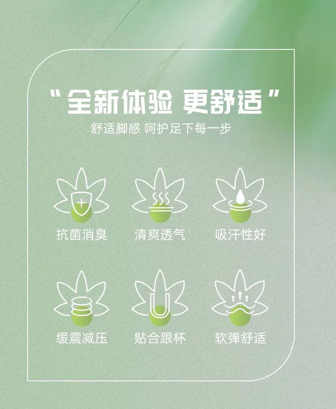垫全方位呵护你的运动健康球王会app草本抗菌鞋(图3)